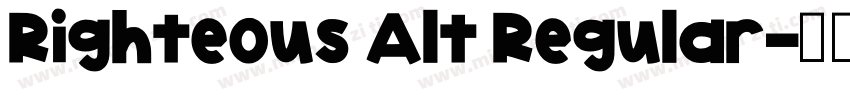 Righteous Alt Regular字体转换